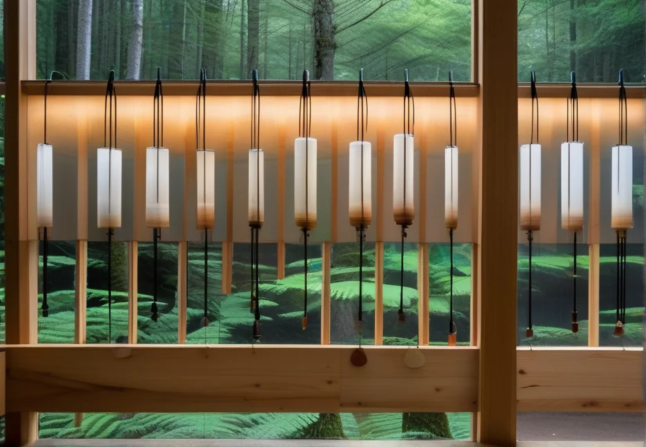館山野鳥の森「陶風鈴展」6月14日から｜南総風鈴約200個がふれあい野鳥館に