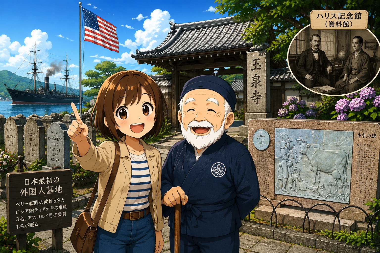 【下田市】みなみと歩く 黒船の街・下田②｜玉泉寺、ハリスが暮らした「日本で最初のアメリカ」