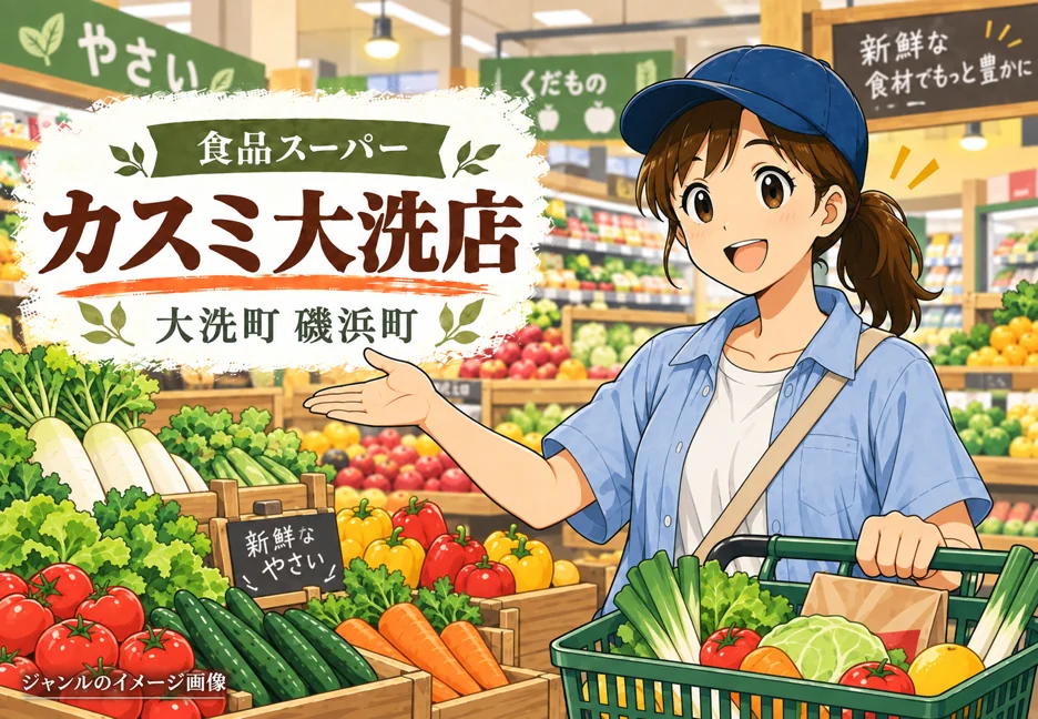 「カスミ大洗店」9月18日オープン｜旧セイブ食彩館大洗店を業態転換、9時〜21時45分・駐車場106台