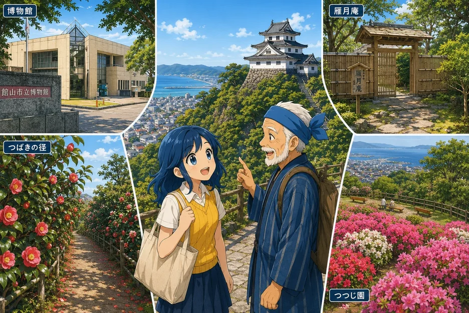 【館山市】うみこと歩く館山城⑦｜城山公園を歩く・今も残る館山城の気配
